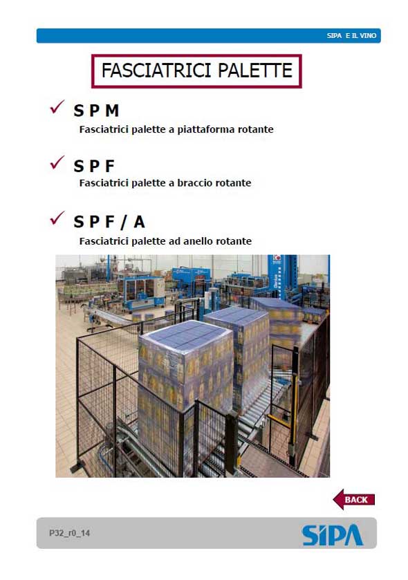 FASCIATRICI PALETTE SIPA per confezionamento del vino-image