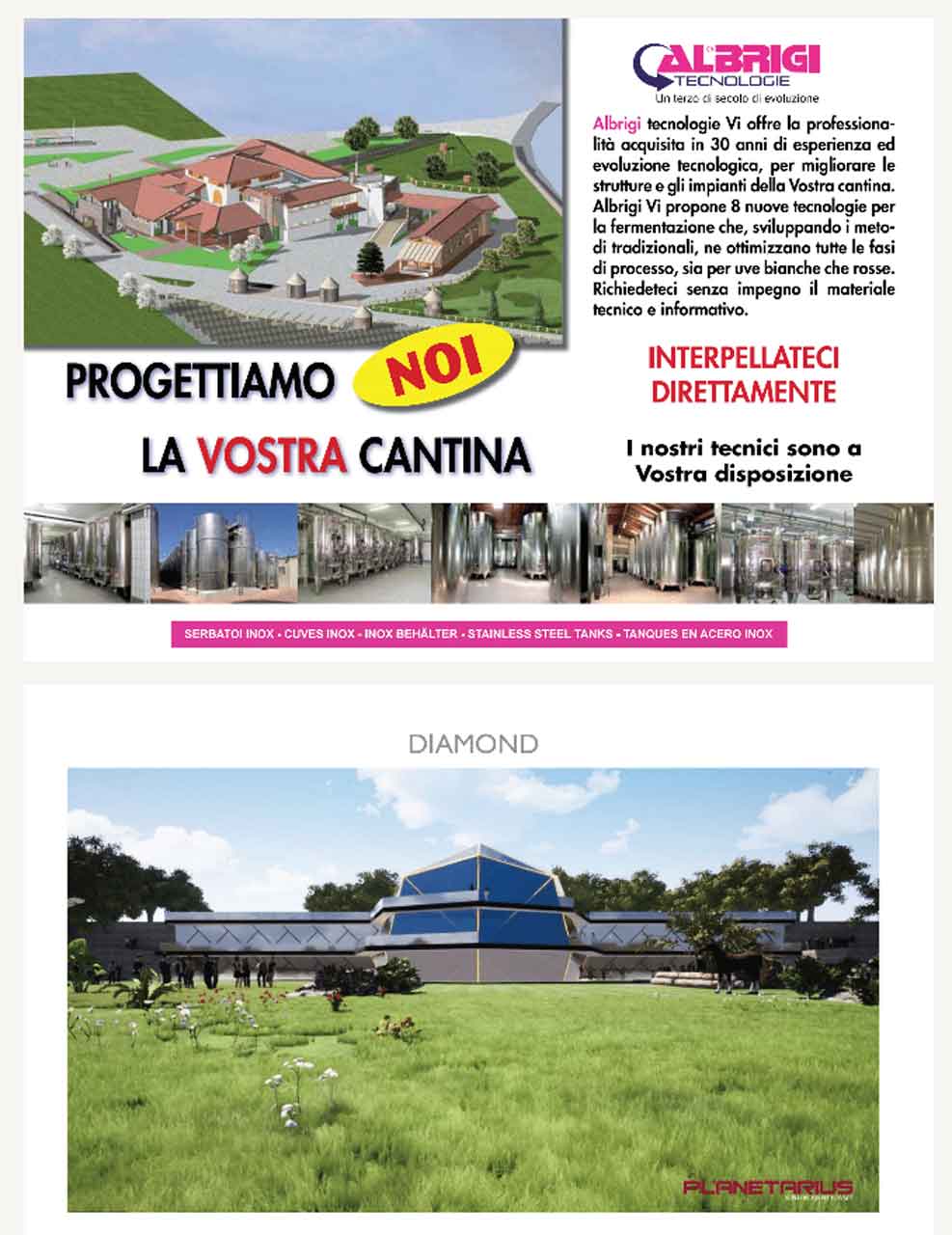 Progettiamo cantine impianti acciaio Albrigi Tecnologie vs cantina: per risparmiare-image