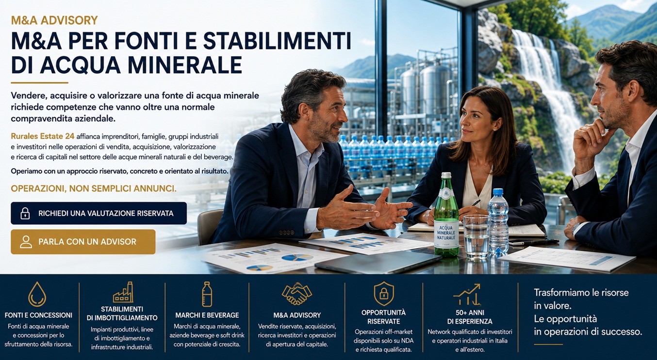 M&A fonti d'acqua