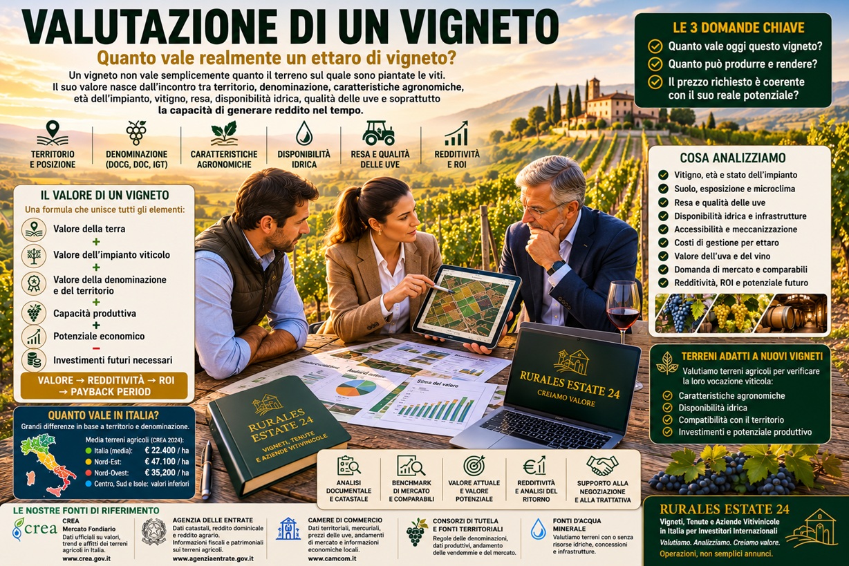 Valutazione di un vigneto