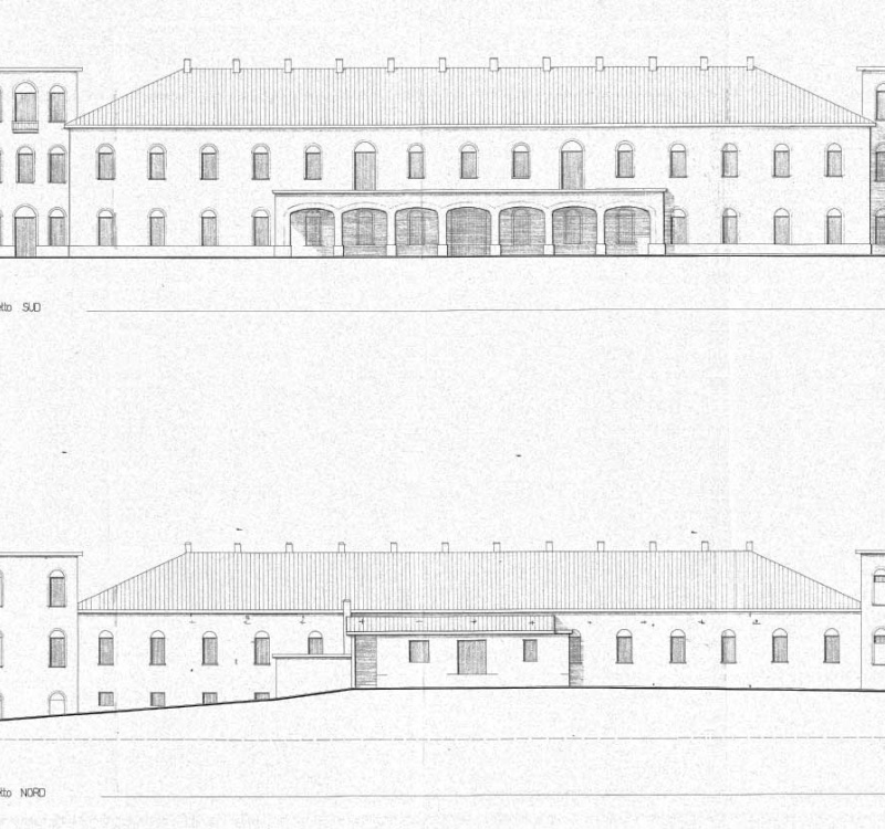 Disegno frontale Cantina Caragiani Farra di Soligo