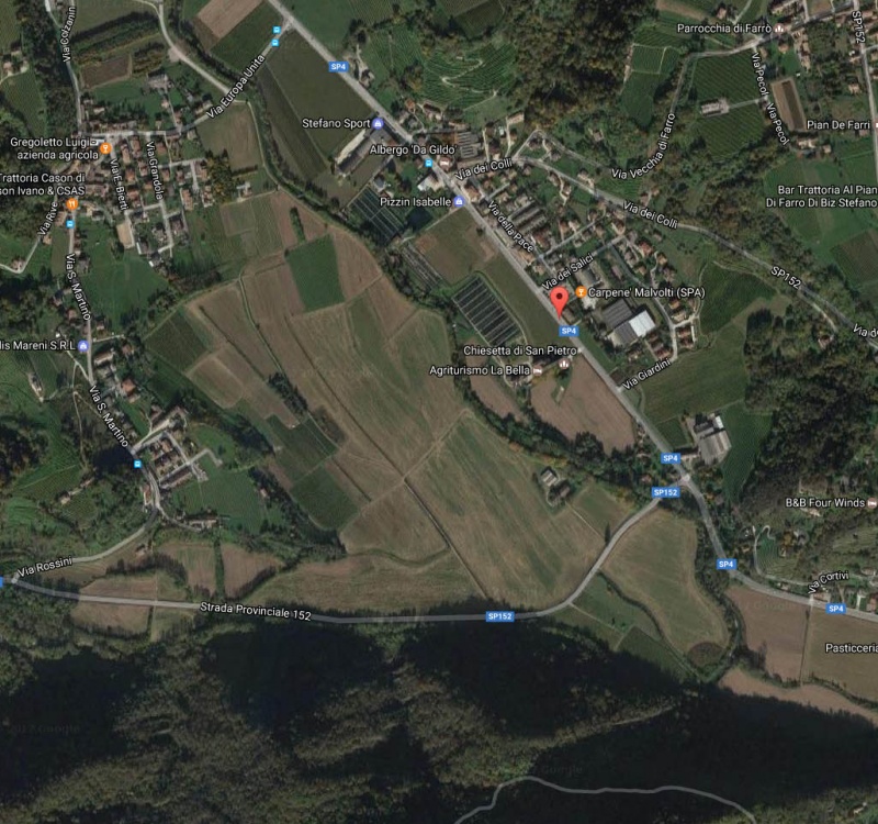 mappa della proprietà follina colli prosecco superiore