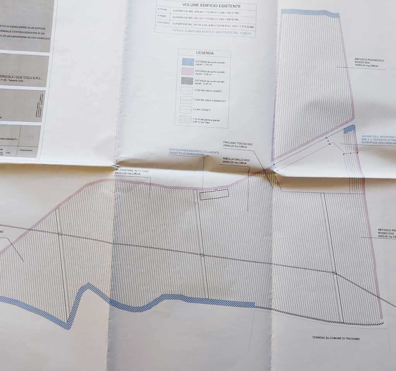 mappa dell'itera proprietà di Tarcento