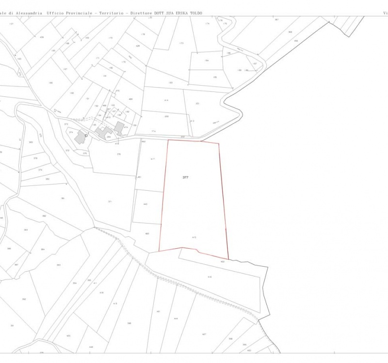 mappa 2 della tenuta di Odalengo Piccolo 