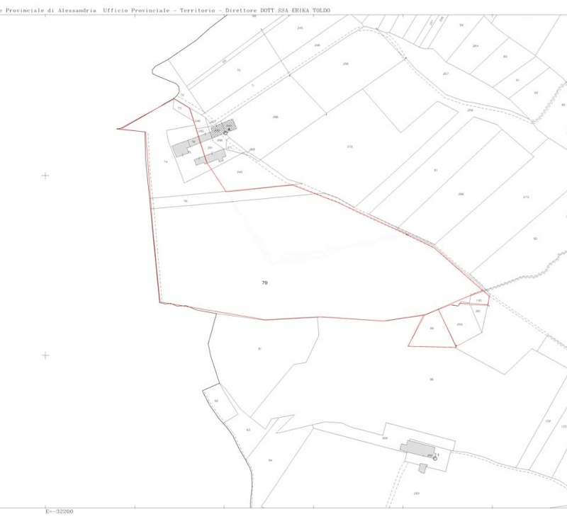 mappa della tenuta di Odalengo Piccolo 